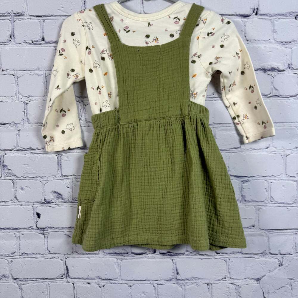 Rabbit + Bear Gauze Jumper with Matching Onesie Size 18 Months - Picture 5 of 5